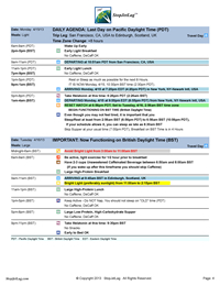 StopJetLag VIP Plan time change day instructions
